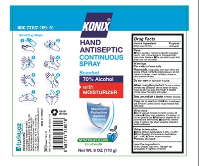 Konix Hand Antiseptic Spray (Konix Hand Antiseptic Con Spray 6 Oz)